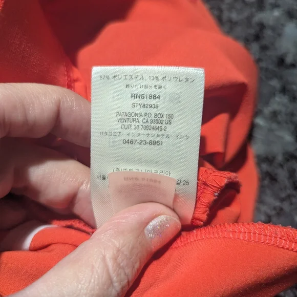 Patagonia Women's Bright Orange Chambeau Rock Hiking Pants Size 0 Zip Pockets - Picture 14 of 14